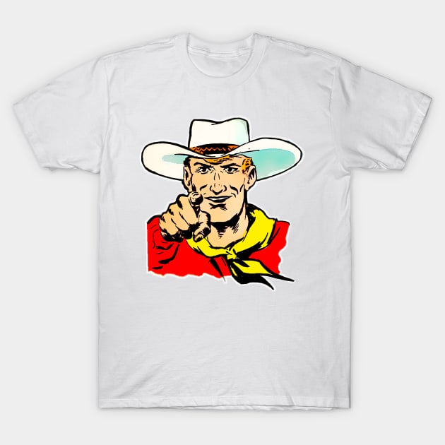 The cowboy summons you T-Shirt by Marccelus